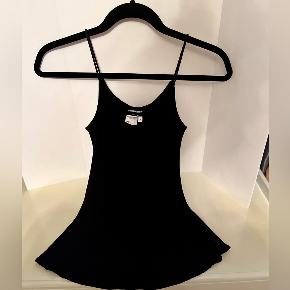 Georgio Armani Black Silk Tank Size 36 - Picture 3 of 5